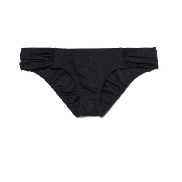 Victoria's Secret | Knockout Ruche Black Bikini Bottoms | Size Small - Picture 3 of 12